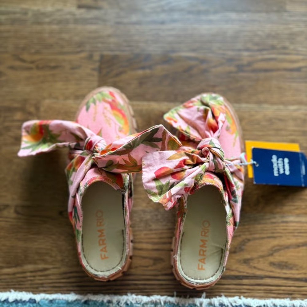 FARM Rio Pink Floral Sandals